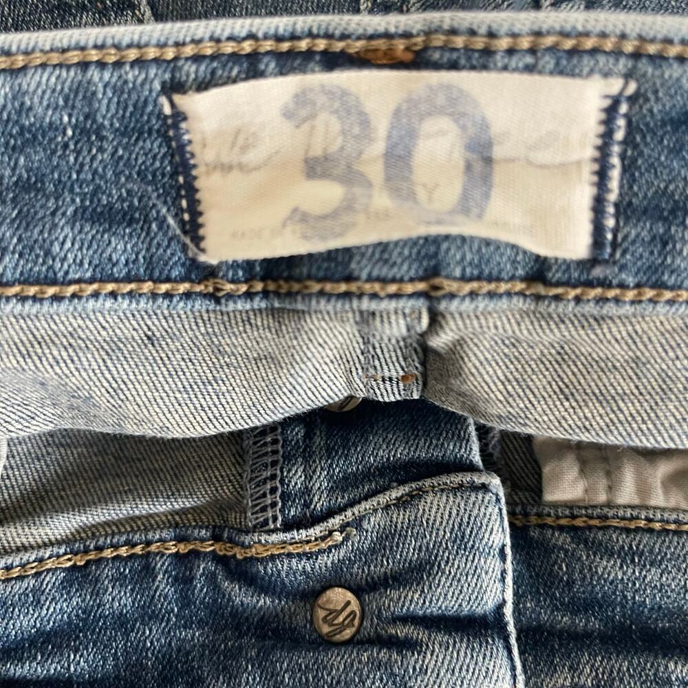 We the Free Sabrina Ripped High Waist Crop Super Skinny Jeans - Size 30 - Picture 5 of 7